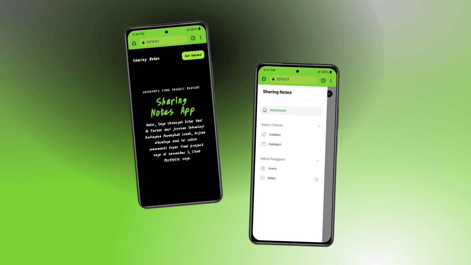 Sharing Notes Web App