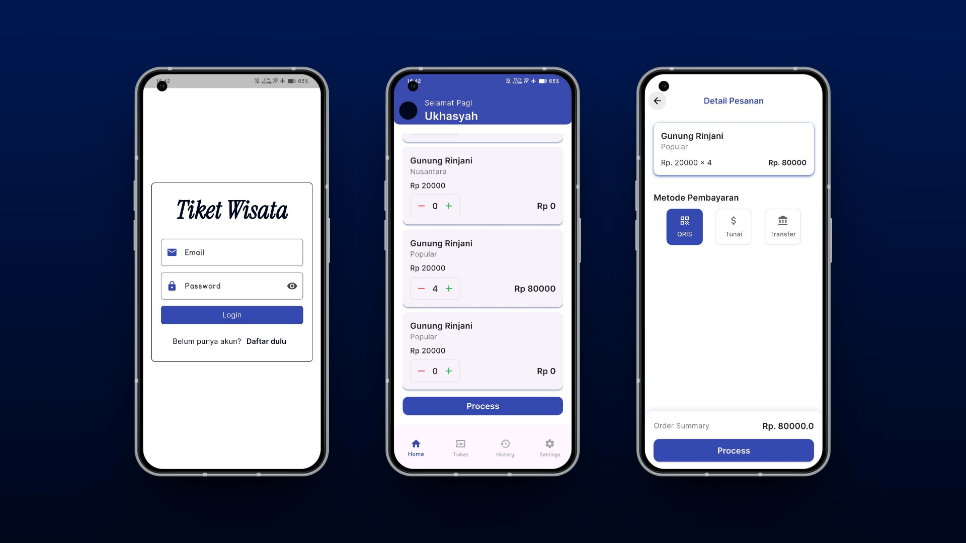 Tiket Wisata Mobile App